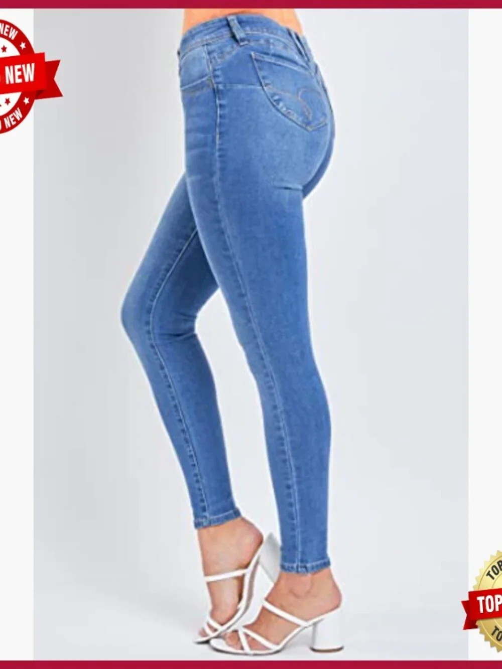 Mid-Rise Wannabettabutt Skinny Jeans 29in Inseam Stretchy_4